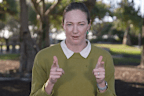 Cate Campbell speaking after the Commonwealth Games.