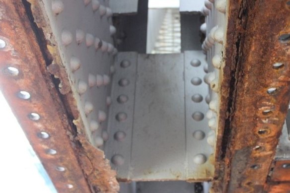 Rust and damage caused by the bridge’s environment – including salt in the air – would cost millions in restorations on the 84-year-old structure.