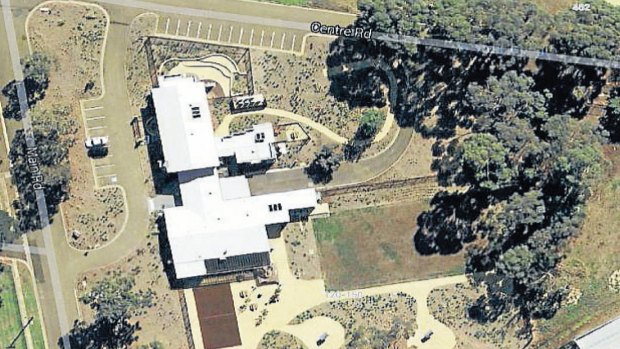 An aerial view of the Melbourne Immigration Transit Accommodation centre in Broadmeadows.