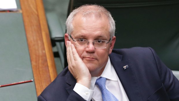 Prime Minister Scott Morrison in the House of Representatives on Thursday.