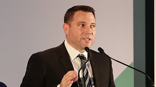 New FFA chief executive James Johnson addressed A-League club owners on Thursday.