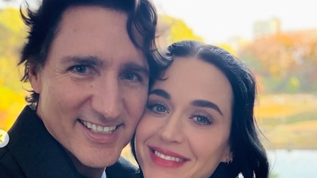 Instagram posted photo showing Katy Perry and Justin Trudeau. Undated. Image via Instagram / @katyperry