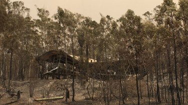 One home that couldn’t be saved in Cobraball near the central Queensland town of Yeppoon at the weekend.