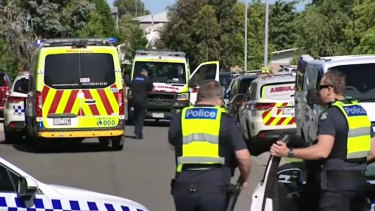 Emergency Services in Ocean Grove on Friday evening.