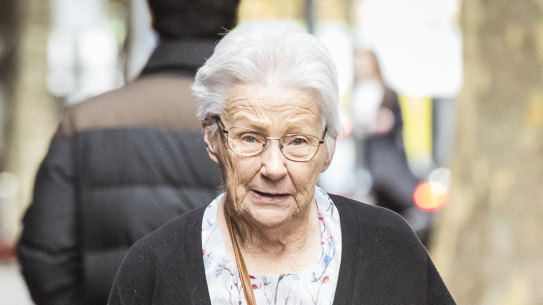 Robyn Hill outside court.