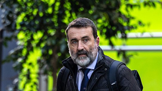 Anthony Manning appears at ICAC on Friday.