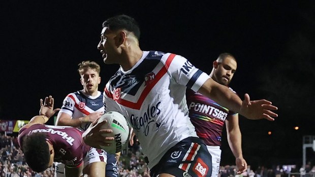 Daniel Tupou and the Roosters outclassed their Manly rivals.