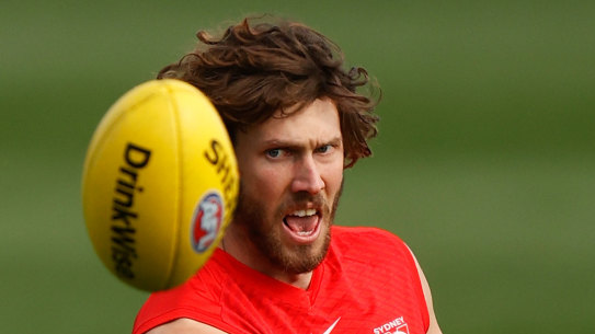 Sydney Swans ruckman Tom Hickey is at his fourth AFL club.