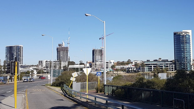 The Raffles is no longer the only tower west of the bridge, and the east side is now planned to transform. 