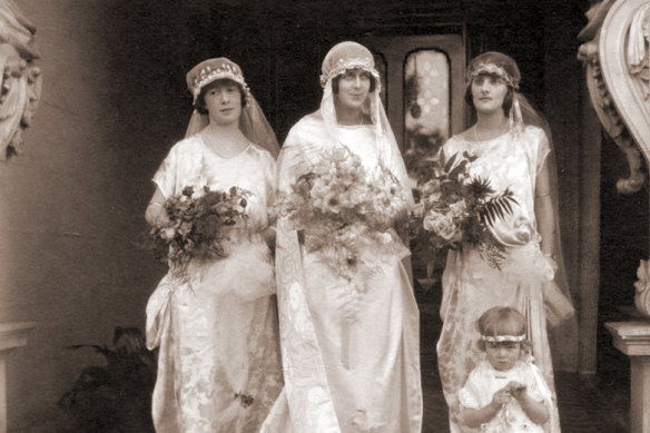 Merle Morgan, a resident of one of Labassa's flats, on her wedding day in 1924. 
