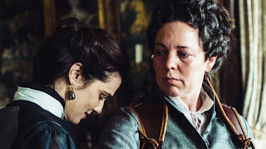  Rachel Weisz and Olivia Coleman in The Favourite.