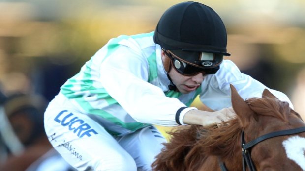 Injured: Jockey Andrew Adkins has been taken to hospital after a fall in the first at Randwick.