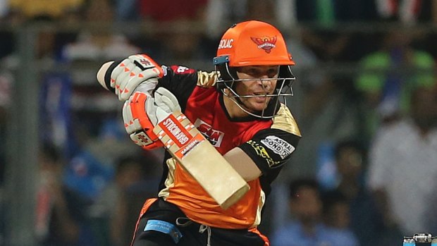 Back in action: David Warner returns to the Indian Premier League for Sunrisers Hyderabad after missing last year's tournament.