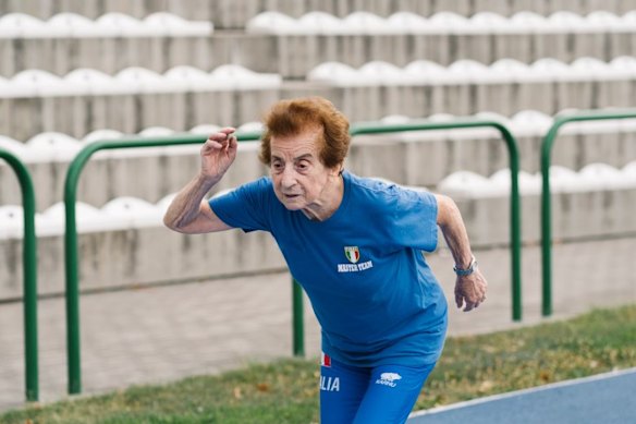 Mazzenga pictured in training in Padua, Italy.