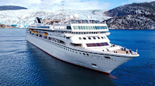The Villa Vie Odyssey is a residential cruise ship offering a continuous world cruise, but has now run out of fuel.