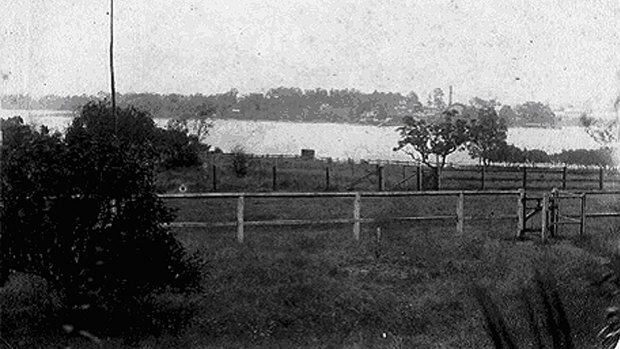 A photo of the  grave site circa 1900. 