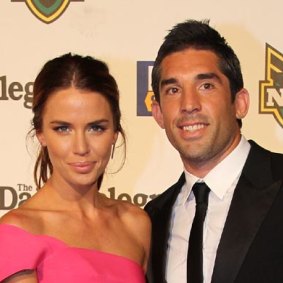 Braith Anasta with then wife Jodi Gordon.