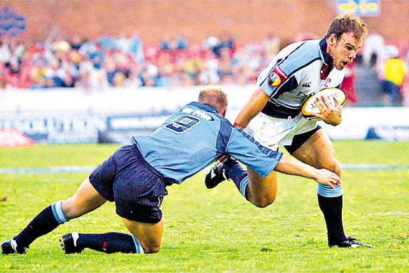 Nathan Grey pictured during his days with the Waratahs. 