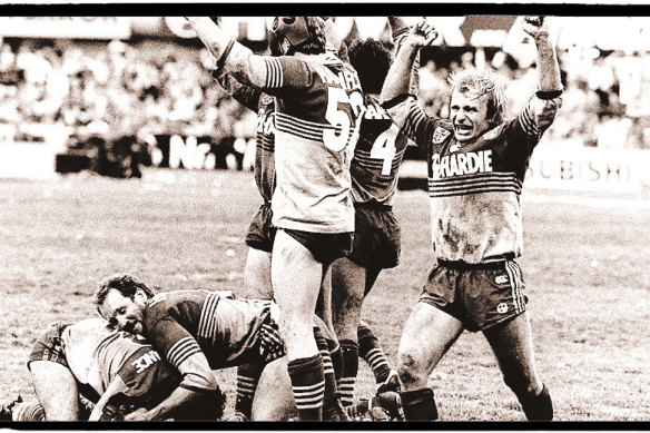 Peter Sterling during the 1986 grand final win.