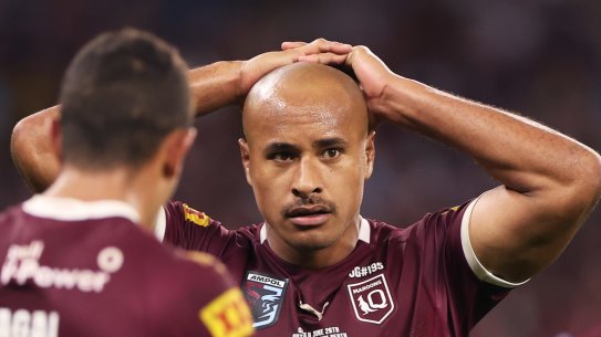 Felise Kaufusi is sent to the bin in Perth.