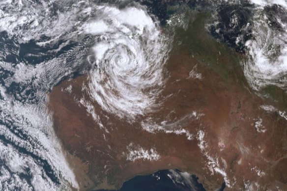 Tropical Cyclone Luana moves across WA’s north-west coast.