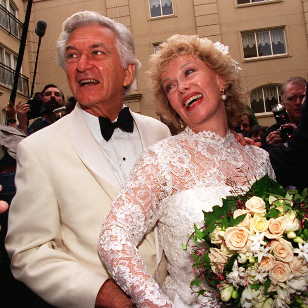  Bob and Blanche on their wedding day in 1995.