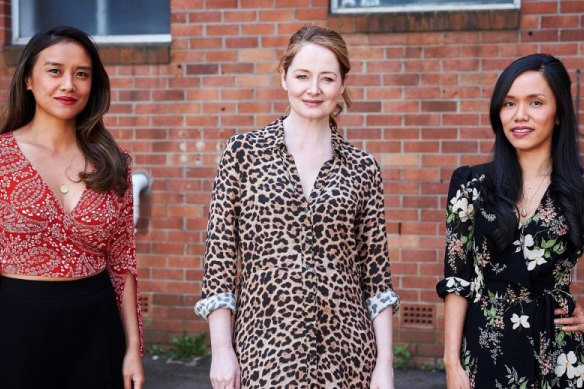 Michelle Vergara Moore, Miranda Otto and Aina Dumlao form an unlikely bond in The Unusual Suspects.