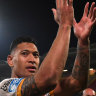 Catalans to investigate after rainbow flags removed at Folau's debut