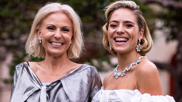 Society besties Nicky Oatley and Deb Symond O'Neil at the 2019 Silver Ball.