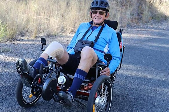 Clive Bassett is in his 80s and enjoys riding his electric trike for exercise and fun. He does not hold a driver’s licence.