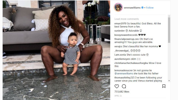 Serena Williams on not leaving her baby for even a day until she's 18