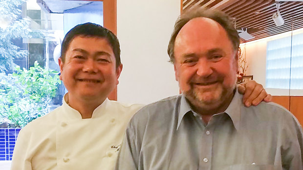 Peter Anthony and Iron Chef Italian Masahiko Kobe.