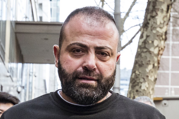 Nabil Maghnie leaves Melbourne Magistrates Court last July. 