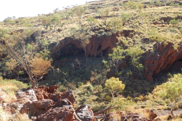 Juukan Gorge, pictured before its destruction by Rio Tinto.