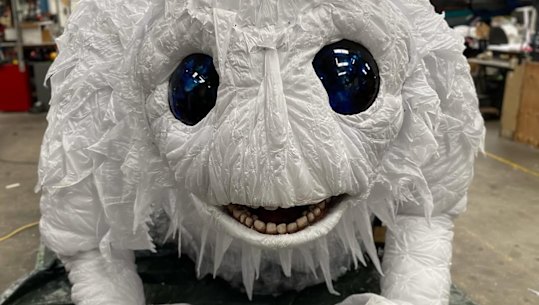 A photo of the puppet created by Erth Visual and Physical in Sydney