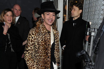 Disgraced designer John Galliano, who had been fired from Christian Dior in 2011 after being recorded making racist and anti-Semitic comments.