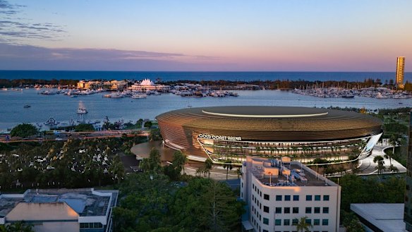 An artist’s impression of the new 12,000-seat indoor arena at Southport.