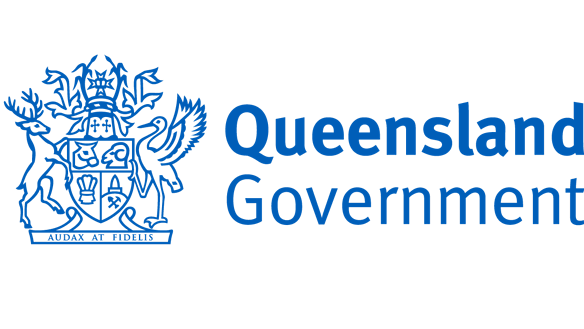 The LNP has changed the Queensland government logo from maroon to blue.