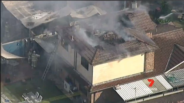Three houses caught fire in Lurnea on Wendesday
