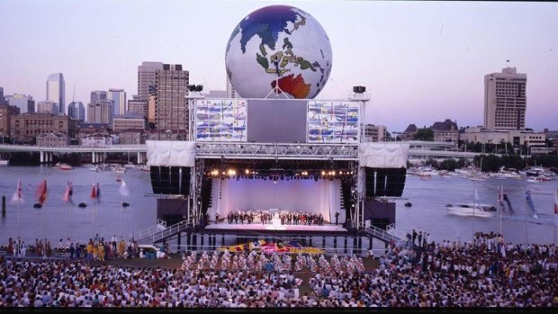 The final night celebrations at World Expo '88 at South Bank.