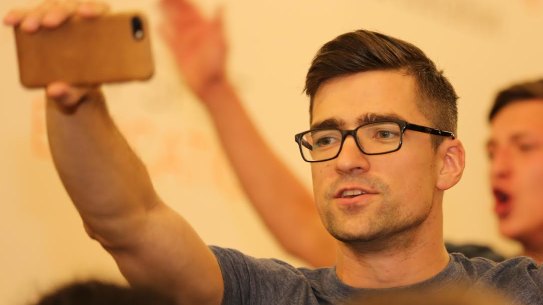 Martin Sellner of the Identitarian Movement.