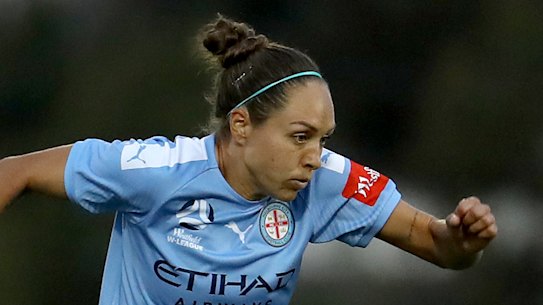 Kyah Simon's early strike was the difference in Melbourne City's win over Adelaide United.