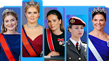 (L-R) Princess Elisabeth of Belgium, Princess Catharina-Amalia of the Netherlands, Crown Princess Ingrid Alexandra of Norway, Princess Leonor of Spain and Crown Princess Victoria of Sweden.