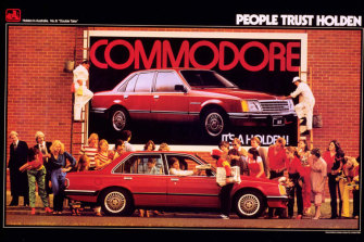 An ad for the Holden Commodore in 1980, two years after its launch.