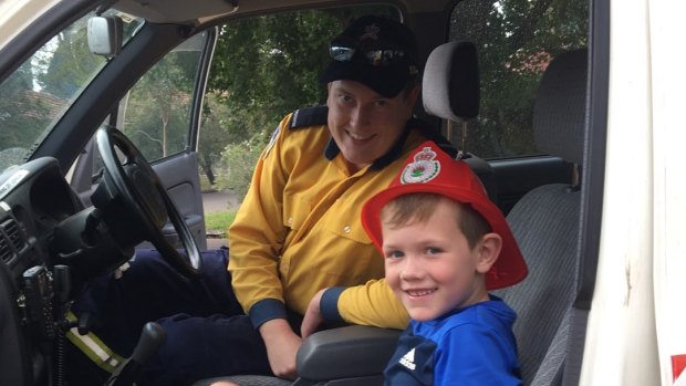 Kids in Sydney's north shore helped raise money for firefighters with a book, cake stall.