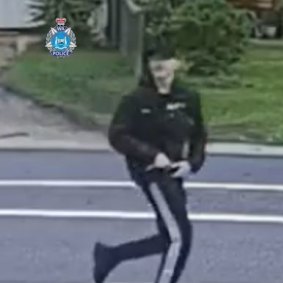 CCTV images captured two people believed to have been involved in a stabbing incident in Kelmscott on Friday.