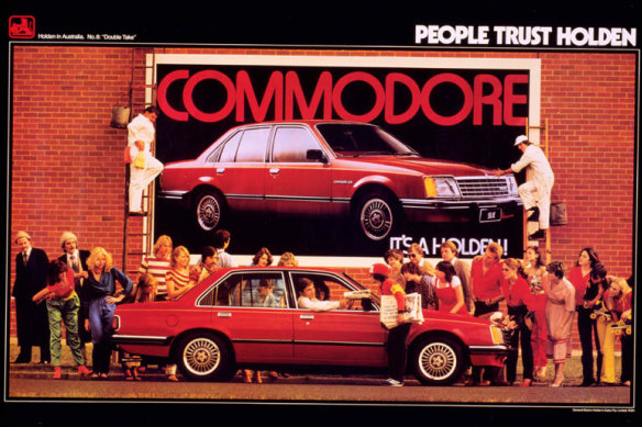 An ad for the Holden Commodore in 1980, two years after its launch.