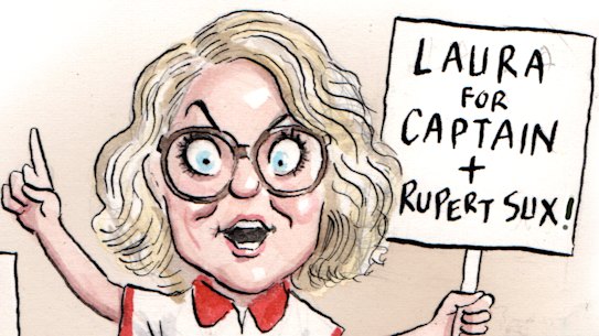 John Shakespeare illo for CBD Friday Laura Tingle, Dan Bourchier and Indira Naidoo