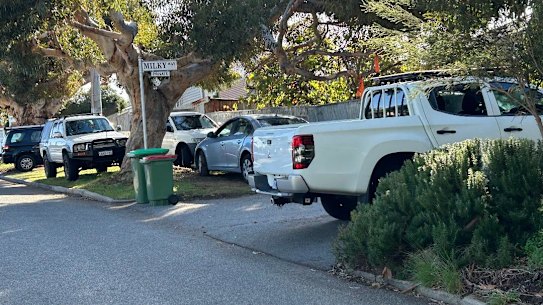 The parking situation on the author’s street.