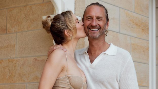 Justin Hemmes with his partner, Madeline Holtznagel.